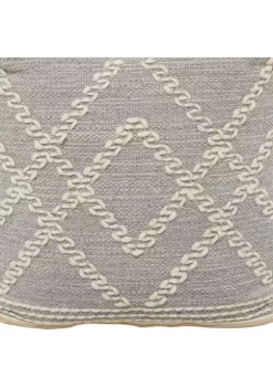 Promo 👏 Bohemian Fabric Pouf by Monroe Lane ✨ -Monroe Lane Sales Belk 8554