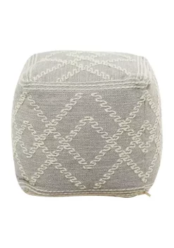 Promo 👏 Bohemian Fabric Pouf by Monroe Lane ✨ -Monroe Lane Sales Belk 8556