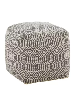 Promo 👏 Bohemian Fabric Pouf by Monroe Lane ✨ -Monroe Lane Sales Belk 8558