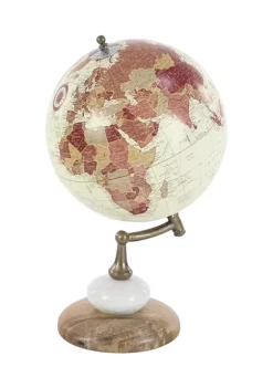 Budget 🥰 Contemporary Mango Wood Globe by Monroe Lane ❤️ -Monroe Lane Sales Belk 8566