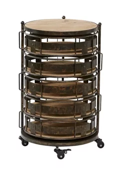 Best Pirce ✨ Farmhouse Metal Storage Cart by Monroe Lane 🔥