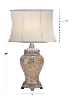 Promo ⭐ Glam Glass Table Lamp by Monroe Lane 🔔 -Monroe Lane Sales Belk 8587