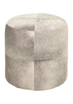 Best Sale 🌟 Contemporary Leather Stool by Monroe Lane ❤️ -Monroe Lane Sales Belk 8609