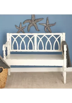 Outlet ⌛ Farmhouse Wood Bench by Monroe Lane 🎉