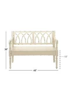Outlet ⌛ Farmhouse Wood Bench by Monroe Lane 🎉 -Monroe Lane Sales Belk 8619