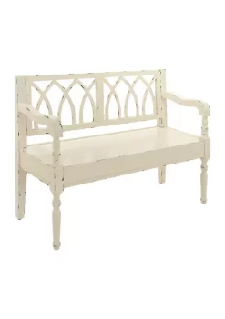 Outlet ⌛ Farmhouse Wood Bench by Monroe Lane 🎉 -Monroe Lane Sales Belk 8620