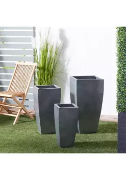 Coupon 🔥 Contemporary Metal Planter - Set of 3 by Monroe Lane 🌟