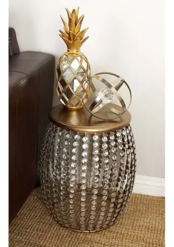 Budget 💯 Georgia Tech Yellow Jackets Glam Metal Accent Table by Monroe Lane 🛒 -Monroe Lane Sales Belk 8674