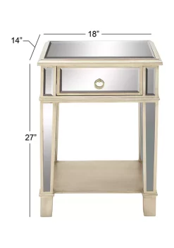 Cheapest 🥰 Glam Wood Accent Table by Monroe Lane 🎉 -Monroe Lane Sales Belk 8742