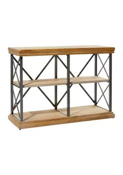 Deals ⌛ Industrial Wood Shelving Unit by Monroe Lane ✔️ -Monroe Lane Sales Belk 8759