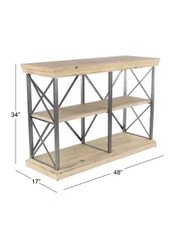 Deals ⌛ Industrial Wood Shelving Unit by Monroe Lane ✔️ -Monroe Lane Sales Belk 8760