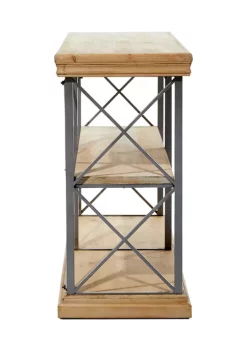 Deals ⌛ Industrial Wood Shelving Unit by Monroe Lane ✔️ -Monroe Lane Sales Belk 8761