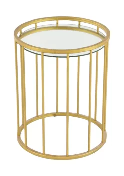 Promo 😀 Contemporary Metal Accent Table - Set of 3 by Monroe Lane ⭐ -Monroe Lane Sales Belk 8767