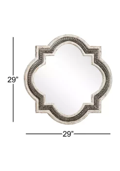 Best Sale 🔔 Farmhouse Wood Wall Mirror by Monroe Lane 🤩 -Monroe Lane Sales Belk 8772