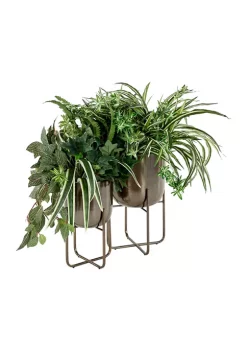 Best Sale 🛒 Contemporary Metal Planter - Set of 2 by Monroe Lane 😉 -Monroe Lane Sales Belk 8796