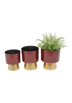 Flash Sale 🔔 Modern Metal Planter - Set of 3 by Monroe Lane 🤩 -Monroe Lane Sales Belk 8846