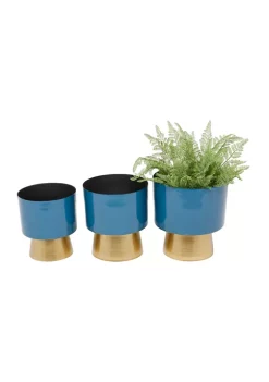 Flash Sale 🔔 Modern Metal Planter - Set of 3 by Monroe Lane 🤩 -Monroe Lane Sales Belk 8848