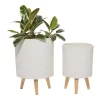 Cheapest 🔥 Contemporary Ceramic Planter - Set of 2 by Monroe Lane ⭐