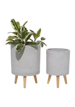 Cheapest 🔥 Contemporary Ceramic Planter - Set of 2 by Monroe Lane ⭐ 12 Cheapest 🔥 Contemporary Ceramic Planter - Set of 2 by Monroe Lane ⭐ -Monroe Lane Sales Belk 8860
