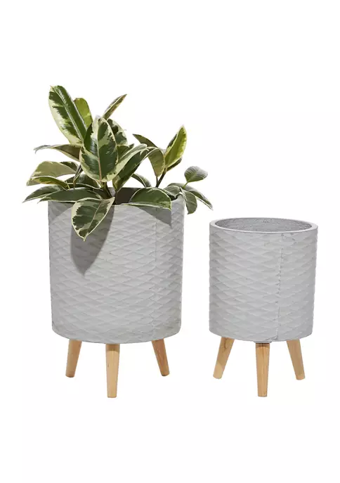 Cheapest 🔥 Contemporary Ceramic Planter - Set of 2 by Monroe Lane ⭐ 6 Cheapest 🔥 Contemporary Ceramic Planter - Set of 2 by Monroe Lane ⭐ - Image 6