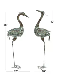 New ❤️ Coastal Metal Garden Sculpture - Set of 2 by Monroe Lane 🔔 -Monroe Lane Sales Belk 8876