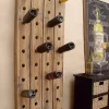 Budget ✨ Rustic Wood Wall Wine Rack by Monroe Lane 🤩