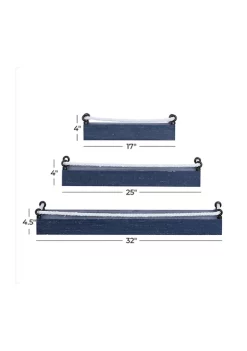 Hot Sale 🔥 Contemporary Wood Wall Shelf - Set of 3 by Monroe Lane ❤️ -Monroe Lane Sales Belk 8935