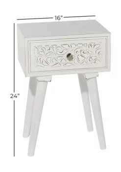 Deals 😀 Farmhouse Mango Wood Accent Table by Monroe Lane 🔔 -Monroe Lane Sales Belk 8946