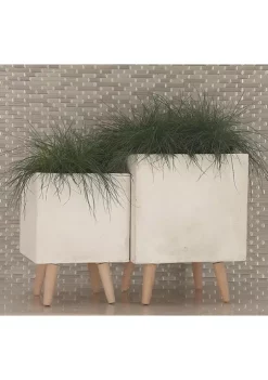 Wholesale ๐คฉ Contemporary Fiberclay Planter - Set of 2 by Monroe Lane ๐ฏ