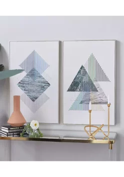 Cheap 🤩 Contemporary Canvas Framed Wall Art - Set of 2 by Monroe Lane 👏