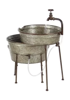 Deals ⌛ Farmhouse Metal Fountain by Monroe Lane 💯 -Monroe Lane Sales Belk 8998