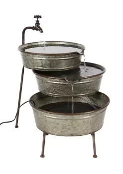 Deals ⌛ Farmhouse Metal Fountain by Monroe Lane 💯 -Monroe Lane Sales Belk 8999