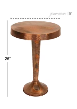 Flash Sale ⭐ Vintage Aluminum Accent Table by Monroe Lane 🤩 -Monroe Lane Sales Belk 9002