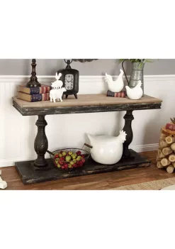 Best reviews of 😀 Vintage Wood Console Table by Monroe Lane 🎉