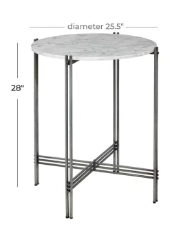Hot Sale 🧨 Contemporary Marble Accent Table by Monroe Lane 🧨 -Monroe Lane Sales Belk 9041