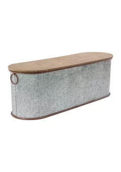 Deals ⭐ Farmhouse Metal Storage Bench - Set of 3 by Monroe Lane 🎁 -Monroe Lane Sales Belk 9048