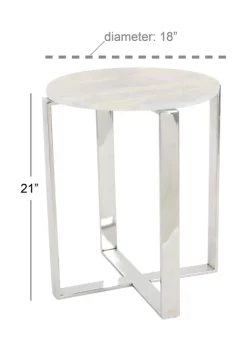 Deals 🌟 Modern Marble Accent Table by Monroe Lane ❤️ -Monroe Lane Sales Belk 9066