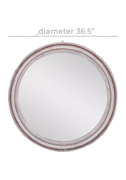 Flash Sale 🎉 Coastal Wood Wall Mirror by Monroe Lane 😍 -Monroe Lane Sales Belk 9086