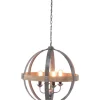 Coupon 🔔 Industrial Metal Chandelier by Monroe Lane ⭐