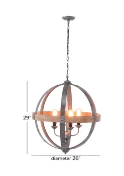 Coupon 🔔 Industrial Metal Chandelier by Monroe Lane ⭐ -Monroe Lane Sales Belk 9101