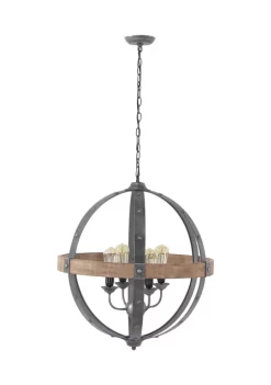 Coupon 🔔 Industrial Metal Chandelier by Monroe Lane ⭐ -Monroe Lane Sales Belk 9102