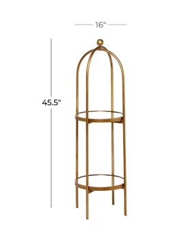 Budget 🌟 Glam Metal Shelving Unit by Monroe Lane 🔥 -Monroe Lane Sales Belk 9112