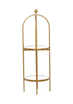 Budget 🌟 Glam Metal Shelving Unit by Monroe Lane 🔥 -Monroe Lane Sales Belk 9113
