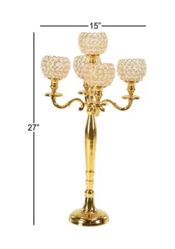 Coupon 🎉 Glam Aluminum Candelabra by Monroe Lane 🧨 -Monroe Lane Sales Belk 9130