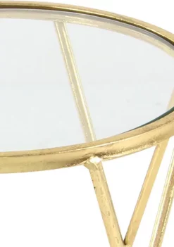 Buy 🥰 Contemporary Metal Accent Table - Set of 3 by Monroe Lane 🤩 -Monroe Lane Sales Belk 9135