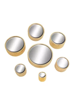 Best deal ✨ Glam Metal Wall Mirror - Set of 7 by Monroe Lane ⌛