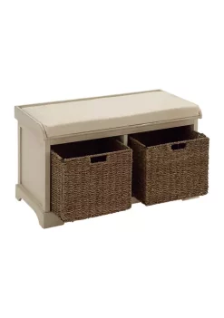 Best Sale 😀 Traditional Wood Storage Bench by Monroe Lane ✨ -Monroe Lane Sales Belk 9157