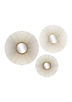 New β Glam Metal Wall Decor - Set of 3 by Monroe Lane π