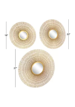 New ⌛ Glam Metal Wall Decor - Set of 3 by Monroe Lane 😍 -Monroe Lane Sales Belk 9165