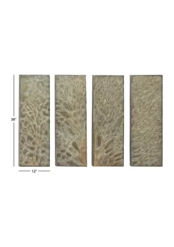 Wholesale ✔️ Rustic Metal Wall Decor - Set of 4 by Monroe Lane 🛒 -Monroe Lane Sales Belk 9213